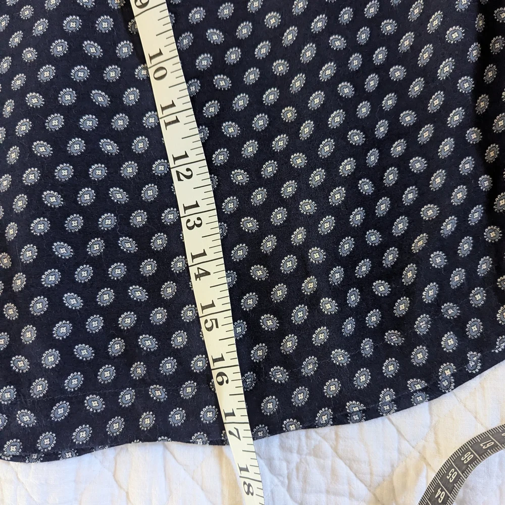 Merona Dark Blue Mini Skirt with White Pattern - Picture 6 of 6
